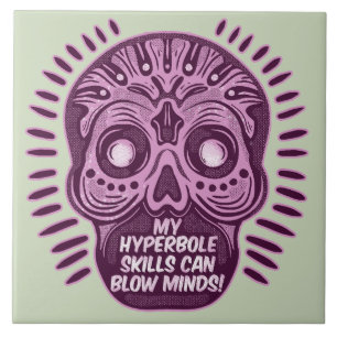 Hyperbole Funny ENGLISH LANGUAGE Tile