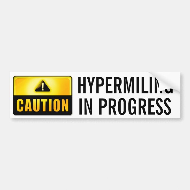 Hypermiling Bumper Sticker Bumper Sticker III (Front)