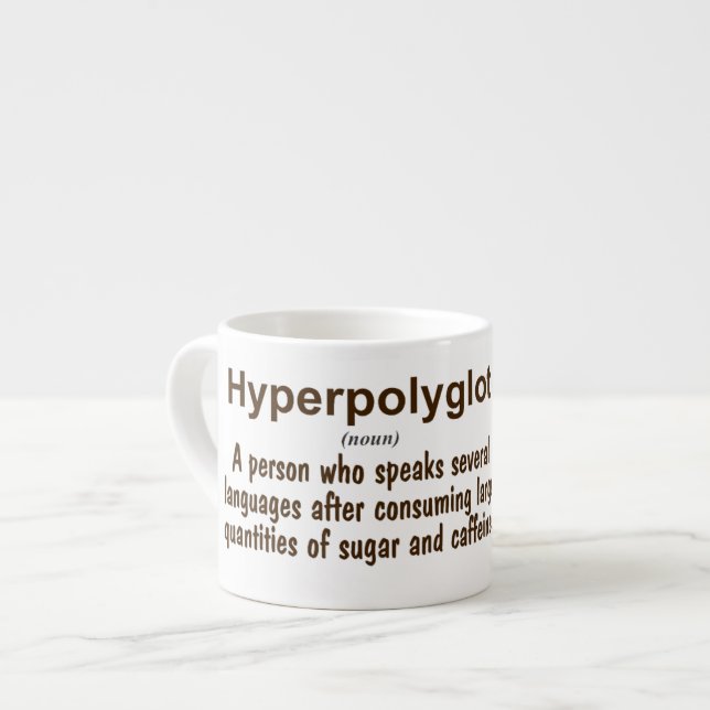 Hyperpolyglot definition espresso cup (Front Left)