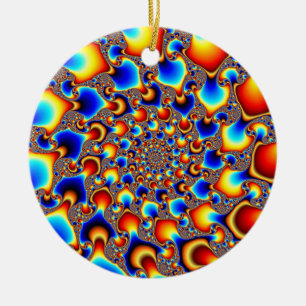 Hypn0sis - Fractal Art Ceramic Ornament