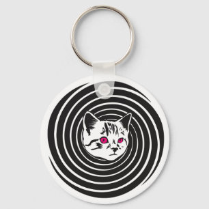 Hypno-Cat Keychain