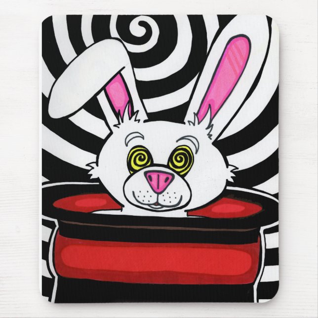 Hypno Rabbit Mouse Pad (Front)