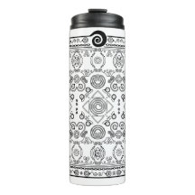 Hypno Spiral Bandana Thermal Travel Tumbler