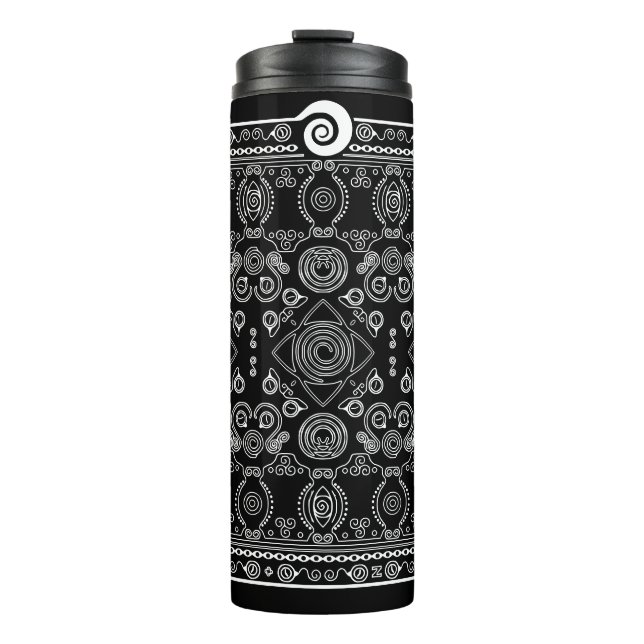 Hypno Spiral Bandana Thermal Travel Tumbler (Front)