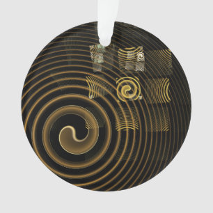 Hypnosis Abstract Art Acrylic Circle Ornament