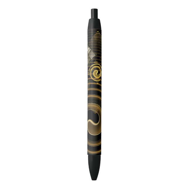 Hypnosis Abstract Art Black Ink Pen (Front Vertical)