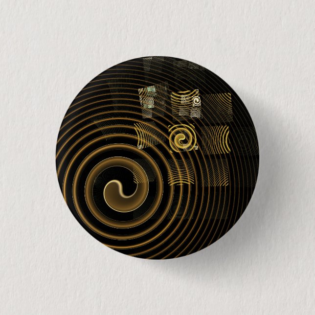 Hypnosis Abstract Art Button (round) (Front)