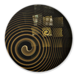 Hypnosis Abstract Art Ceramic Knob