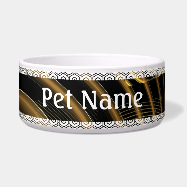 Hypnosis Abstract Art Dog Bowl (Front)