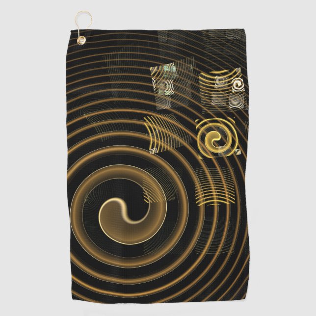 Hypnosis Abstract Art Golf Towel (Front)