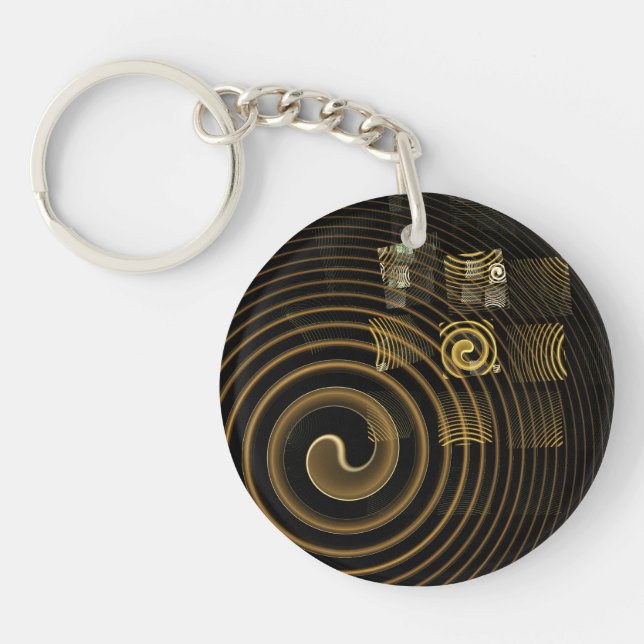Hypnosis Abstract Art Keychain (Front)