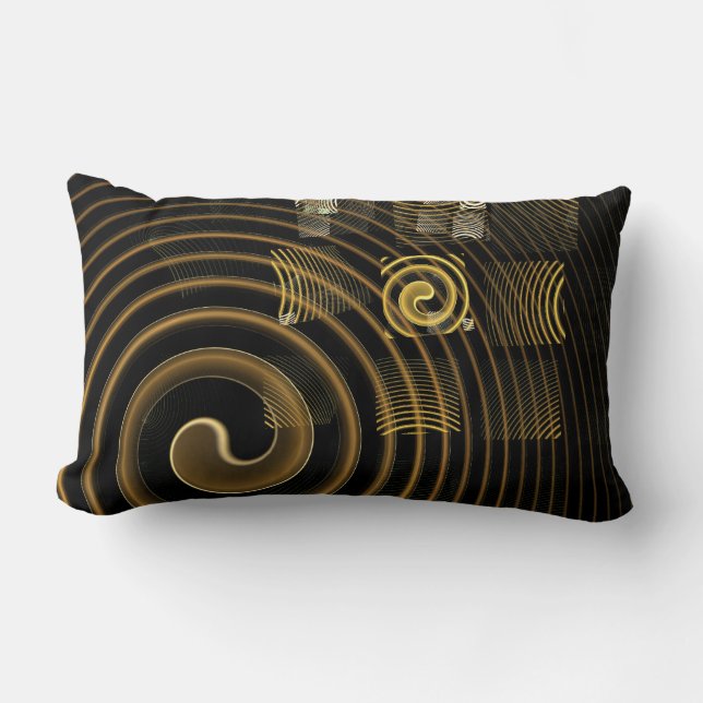 Hypnosis Abstract Art Lumbar Pillow (Front)