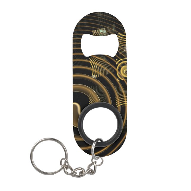 Hypnosis Abstract Art Mini Bottle Opener (Front)