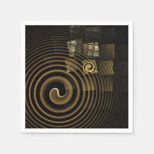 Hypnosis Abstract Art Napkin