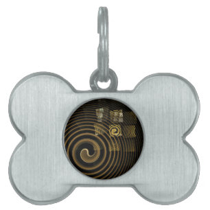 Hypnosis Abstract Art Pet ID Tag