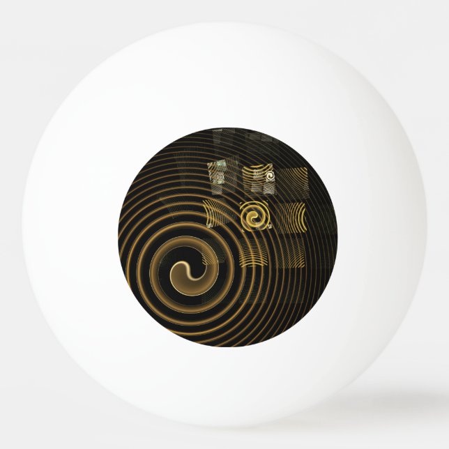Hypnosis Abstract Art Ping Pong Ball (Front)