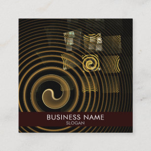 Hypnosis Abstract Art Professional Square Business Card