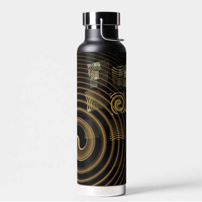 Hypnosis Abstract Art Water Bottle (Left)