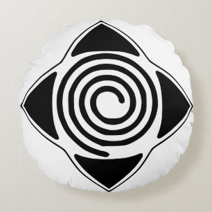 Hypnosis Everywhere Logo Spiral Symbol Pillow