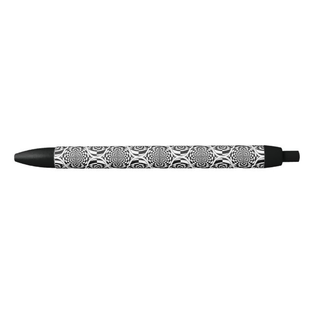 Hypnosis Pattern black & white + your idea Ink Pen (Front)