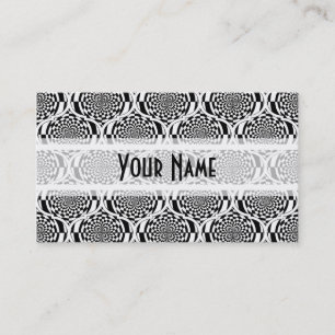 Hypnosis Pattern black white + your ideas Business Card