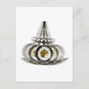 Hypnosis Spinning Clock Postcard