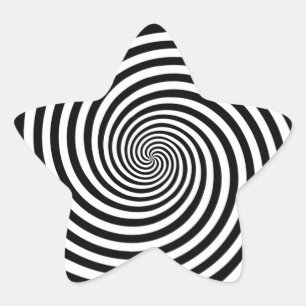 Hypnosis Spiral  Star Sticker