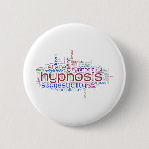 Hypnosis Word Art 2 Inch Round Button