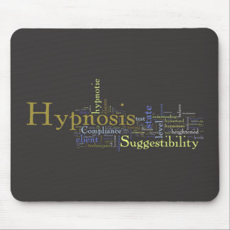 Hypnosis Word Art Mouse Pad