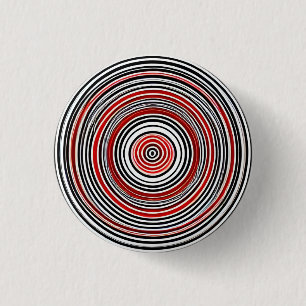 Hypnotic Circles 3 Cm Round Badge 1 Inch Round Button