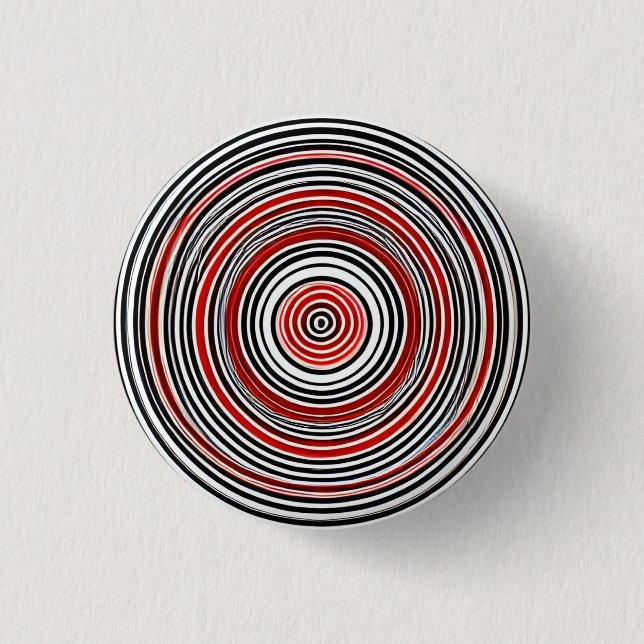 Hypnotic Circles 3 Cm Round Badge 1 Inch Round Button (Front)