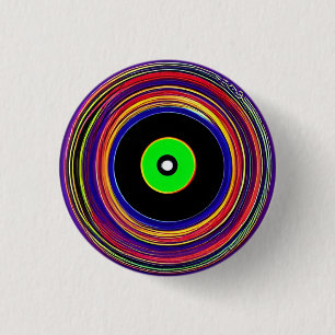 Hypnotic Circles 3 Cm Round Badge 1 Inch Round Button