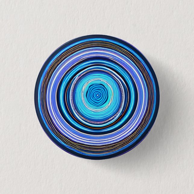 Hypnotic Circles 3 Cm Round Badge 1 Inch Round Button (Front)