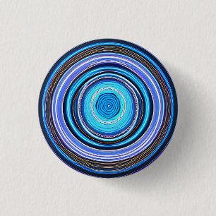 Hypnotic Circles 3 Cm Round Badge 1 Inch Round Button