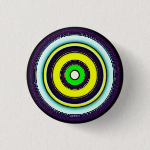 Hypnotic Circles 3 Cm Round Badge 1 Inch Round Button