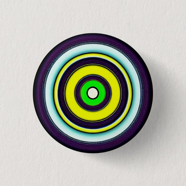 Hypnotic Circles 3 Cm Round Badge 1 Inch Round Button (Front)