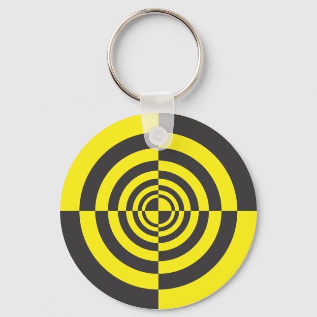 Hypnotic circles keychain (Front)