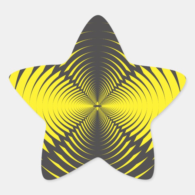 Hypnotic disk star sticker (Front)