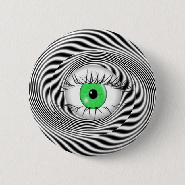 HYPNOTIC EYE - HYPNOTIST 2 INCH ROUND BUTTON (Front)