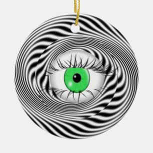 HYPNOTIC EYE - HYPNOTIST CERAMIC ORNAMENT