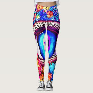 Hypnotic Floral Eye Leggings