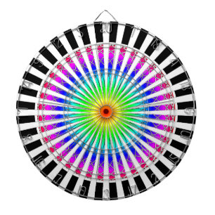 Hypnotic Flower Dartboard