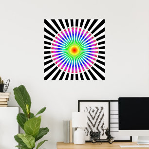 Hypnotic Flower Poster