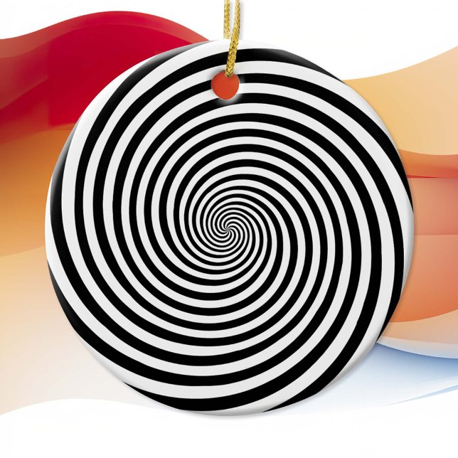 Hypnotic Hypnosis Spiral Ornament (Hypnosis spiral, It’s not just an ornament—it’s a conversation starter!)