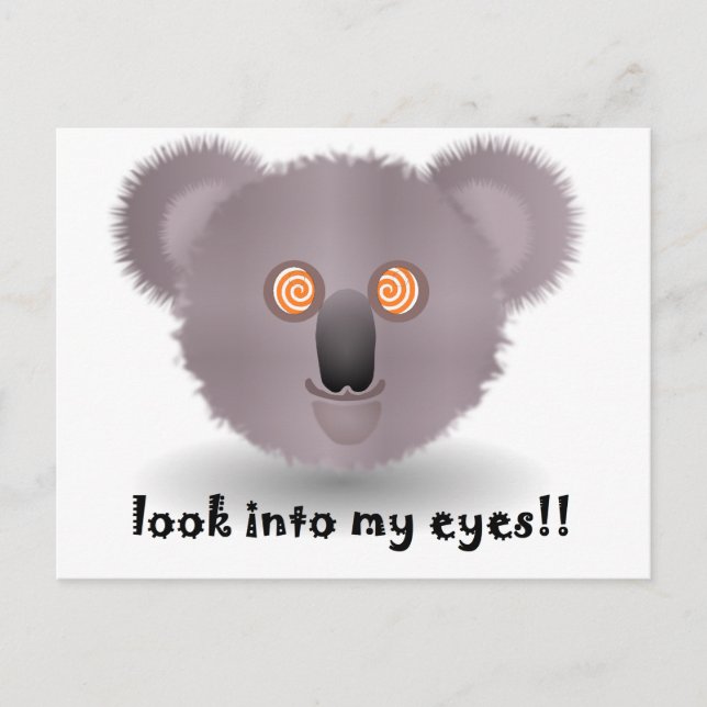 hypnotic koala postcard (Front)
