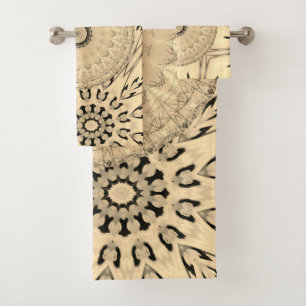 Hypnotic Mandala  Bath Towel Set