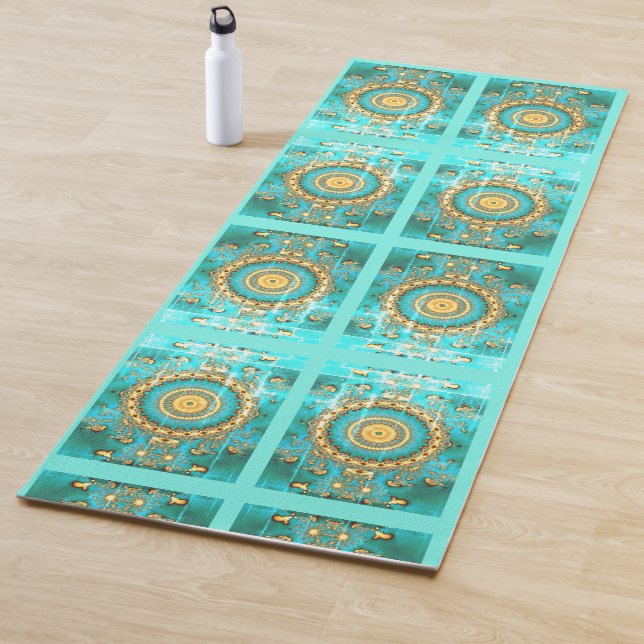 Hypnotic mandala yoga mat (In Situ)