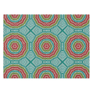 Hypnotic mandalaic flower tablecloth