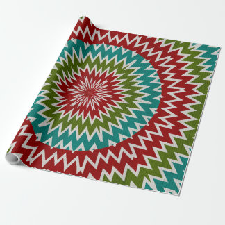 Hypnotic mandalaic flower wrapping paper