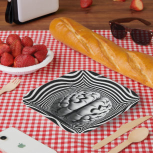 Hypnotic Mind Maze – Dive Into the Spiral Paper Plate